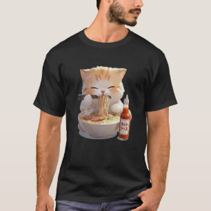 cat Noodles Sauce Japanese T-Shirt