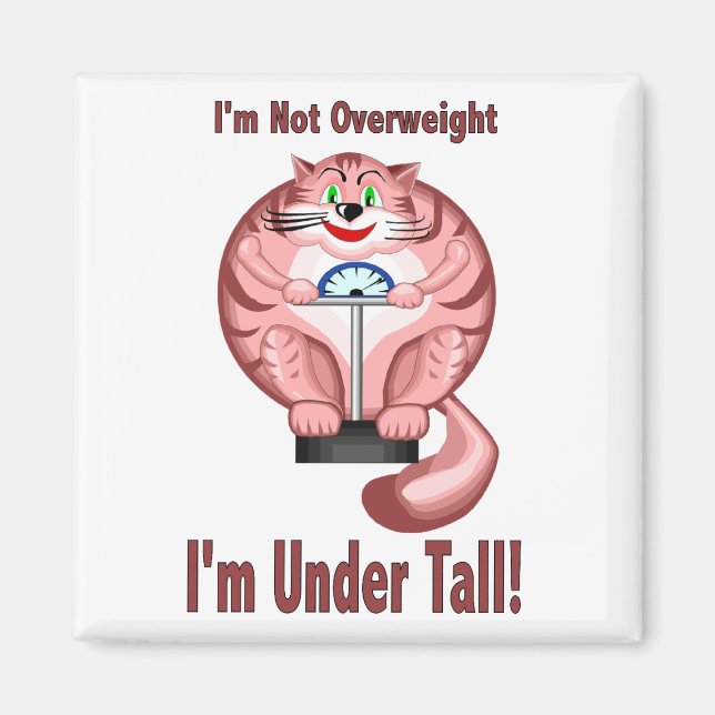 Cat: Not Overweight Magnet (Front)