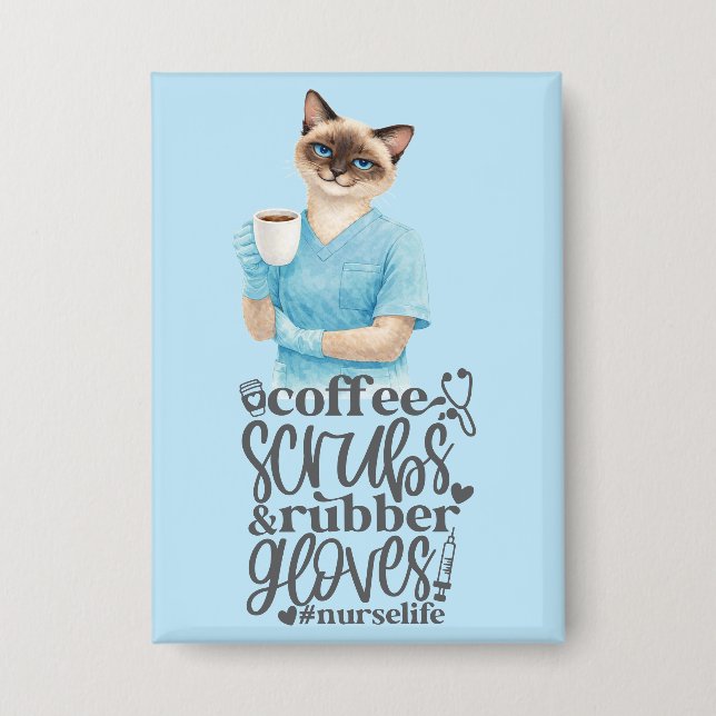 Cat Nurse life with a cup of coffee (Front)