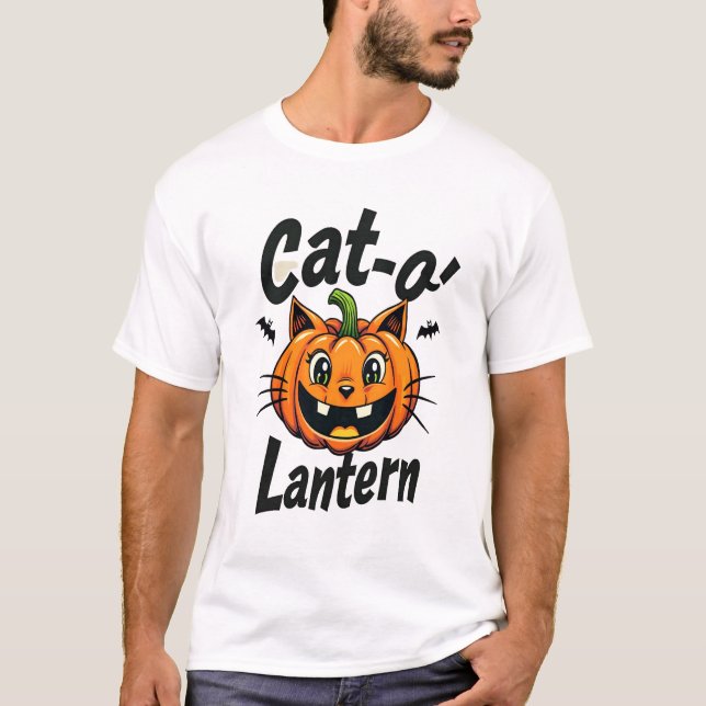 Cat-o'-Lantern 2 T-Shirt (Front)