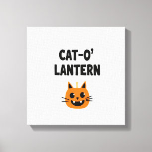 Cat-O'-Lantern 3 Canvas Print