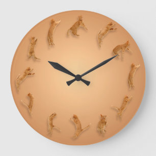 Cat O'Clock Wall Clock