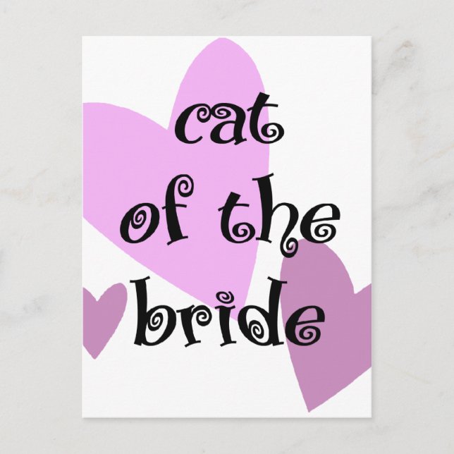 Cat of the Bride Postcard (Front)