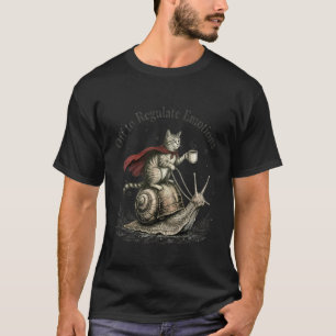 Cat Off to Regulate Emotions Funny Cat Mental Heal T-Shirt