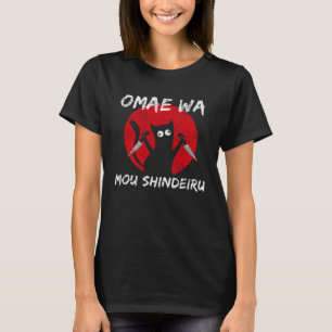 Cat Omae Wa Murderous Black Cat With Knife T-Shirt