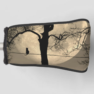 Cat on a Wire Full Moon Golf Head Cover