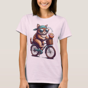 Cat on Bicycle Classic T-shirt