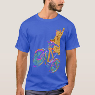 Cat On BMX Bike Kitten Lover Bike Cycling Bicycle T-Shirt