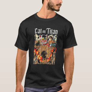 Cat On Itan Japanese Style T-Shirt