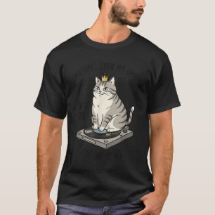 Cat On Record Player Imagine Your Opinion Doesnt T-Shirt