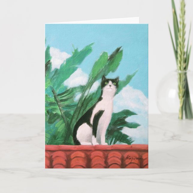 Cat on Roof Card (Front)