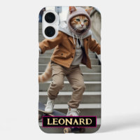 Cat On Skateboard Rad Feline Extreme Sports Gift