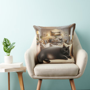 Cat on sofa so comfort cushion