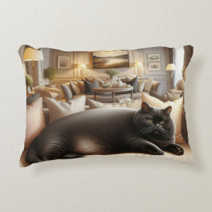 Cat on sofa so comfort decorative cushion