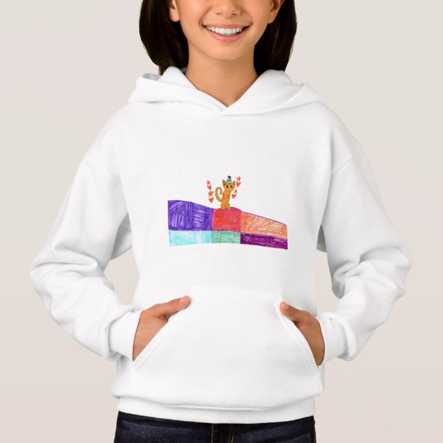 Cat on the dance floor hoodie (Front)