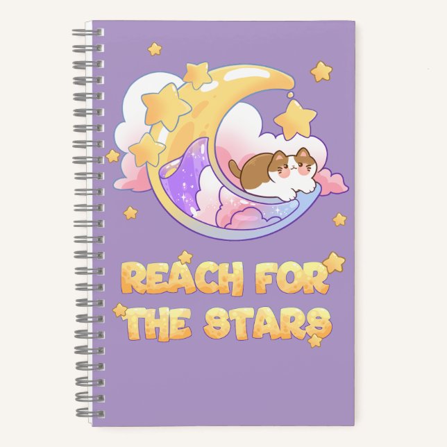 cat on the moon notebook (Front)