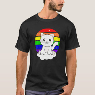 Cat On Unicorn Rainbow Animals Cute Unicorns And C T-Shirt
