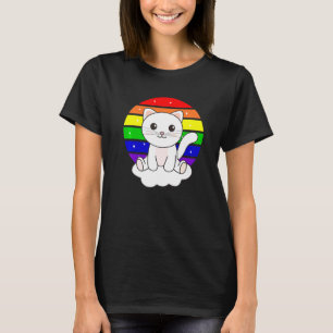 Cat On Unicorn Rainbow Animals Cute Unicorns And C T-Shirt
