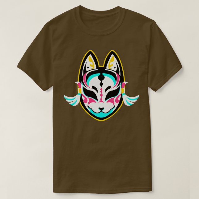 Cat Oni Mask T-Shirt (Design Front)