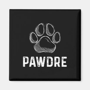 Cat Or Dog Dad Fathers Day Mens Pawdre Gift  Magnet