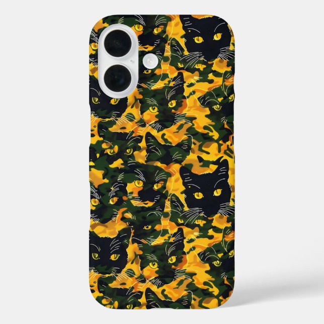 Cat Orange Pattern Case-Mate iPhone Case (Back)