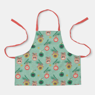 Cat Ornaments on Tree Pattern Apron