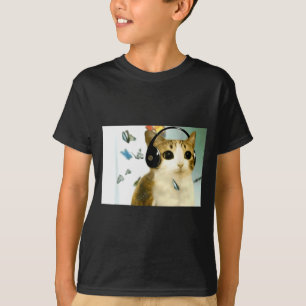 Cat Owl Funny Cursed Internet Trendy Meme Funny Me T-Shirt