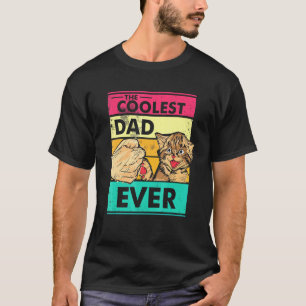 Cat Owner Cat Coolest Dad Ever T-Shirt