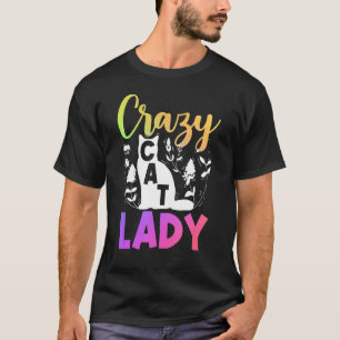 Cat  Owner flower  Crazy Cat Lady T-Shirt