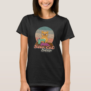Cat Owner Sewing Animal Kitty Dressmaking T-Shirt