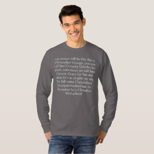 cat owners will be like this is Christopher George T-Shirt