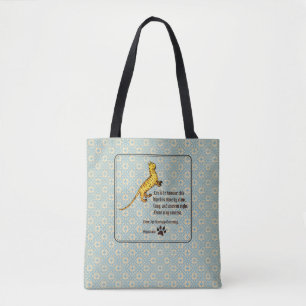 Cat Ownership Mediaeval Tote Bag