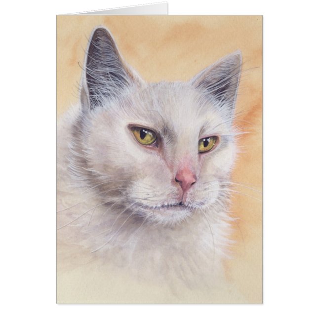 Cat Painted in Watercolour (Front)