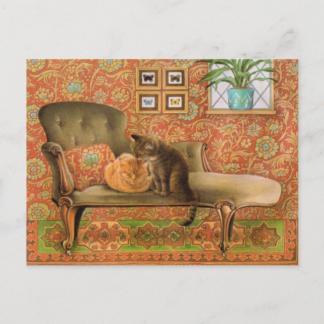 Cat painting postcards  (Front)