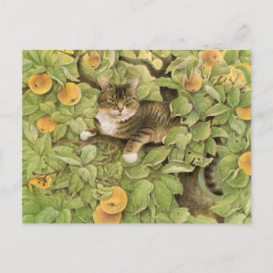 Cat painting postcards 