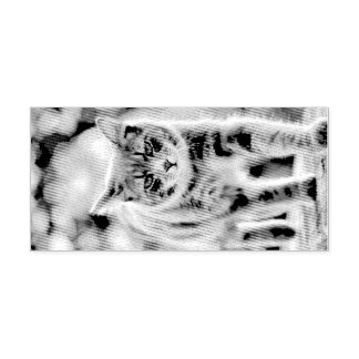 Cat painting self-inking stamp
