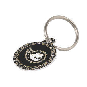 Cat Paisley Pet Tag