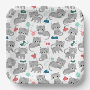 Cat Paper Plates, Kitty Kitten Party Plate