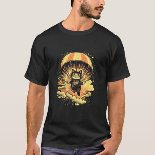 Cat Parachute Skydive Parachuting Skydiving Skydiv T-Shirt
