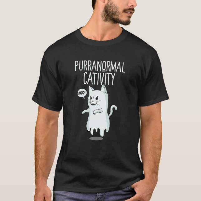 Cat Paranormal Activities  Cat T-Shirt (Front)