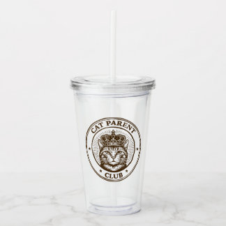 Cat Parent Club – For Humans Owned by Cats Acrylic Tumbler