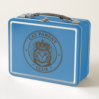 Cat Parent Club – For Humans Owned by Cats Metal Lunch Box