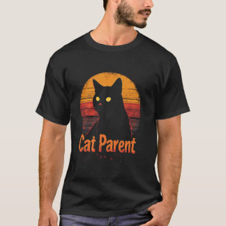 Cat Parent Retro Cat T-Shirt