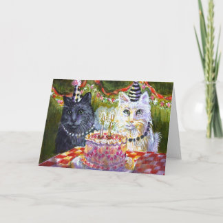 Cat Party Card