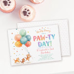 Cat Party Cute Kittens Balloons Kids Birthday Invitation<br><div class="desc">This watercolor cat birthday party invitation features a playful all-around frame of kittens, streamers, and colorful confetti with the cheerful phrase “Hip-Hip-Hooray, It’s a Paw-ty Day.” Perfect for a cat themed birthday party, kitten birthday party, or animal birthday celebration, this whimsical design works beautifully for a backyard kids birthday party,...</div>