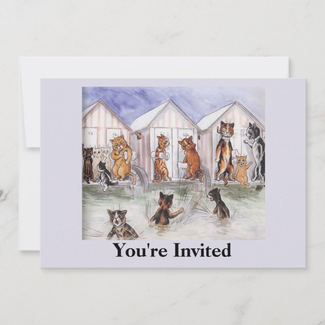 Cat Party Invitation (Front)