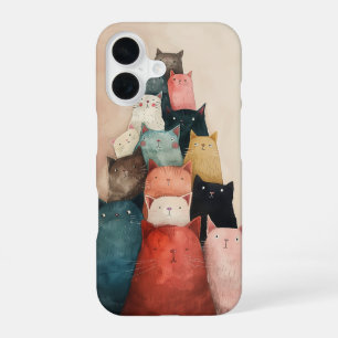 Cat Party iPhone 16 Case