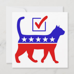 Cat Party Logo Feline Politics Great Party of Meow Invitation