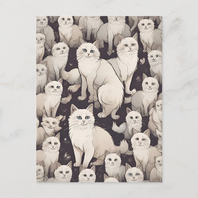 Cat Party Postcard (Front)
