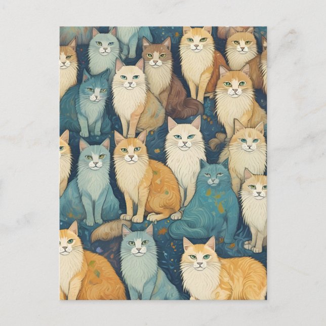 Cat Party Postcard (Front)